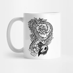 Floral snake Mug